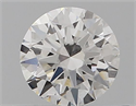 Natural Diamond 0.43 Carats, Round with Excellent Cut, F Color, VS1 Clarity and Certified by GIA