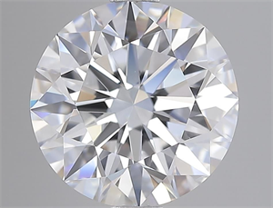Picture of Lab Grown Diamond 3.05 Carats, Round with Ideal Cut, E Color, IF Clarity and Certified by IGI