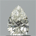 Natural Diamond 0.49 Carats, Pear with  Cut, K Color, VVS1 Clarity and Certified by GIA