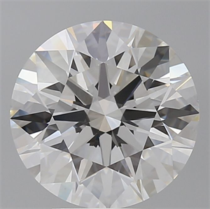 Picture of Lab Grown Diamond 4.53 Carats, Round with Ideal Cut, E Color, VVS2 Clarity and Certified by IGI