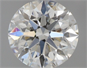 Natural Diamond 0.53 Carats, Round with Excellent Cut, H Color, VVS1 Clarity and Certified by GIA