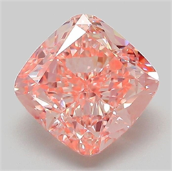 Picture of Lab Grown Diamond 2.09 Carats, CUSHION MODIFIED with  Cut, Fancy Vivid Pink Color, VS1 Clarity and Certified by IGI