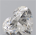 Natural Diamond 0.56 Carats, Heart with  Cut, G Color, SI1 Clarity and Certified by GIA