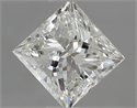 Natural Diamond 0.70 Carats, Princess with  Cut, J Color, VS2 Clarity and Certified by GIA