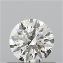 Natural Diamond 0.50 Carats, Round with Excellent Cut, H Color, SI1 Clarity and Certified by GIA