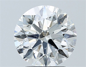 Picture of Natural Diamond 2.23 Carats, Round with Excellent Cut, H Color, SI2 Clarity and Certified by GIA