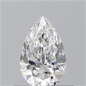 Natural Diamond 0.51 Carats, Pear with  Cut, E Color, VS1 Clarity and Certified by GIA