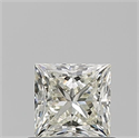 Natural Diamond 0.70 Carats, Princess with  Cut, L Color, VVS2 Clarity and Certified by GIA