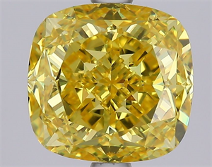 Foto Diamante Natural 3.55 quilates, Del cojín , Color I, claridad VVS2 y certificado GIA de