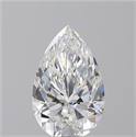 Natural Diamond 4.53 Carats, Pear with  Cut, E Color, VS1 Clarity and Certified by GIA