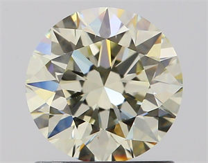 Picture of Natural Diamond 1.09 Carats, Round with Excellent Cut, K Color, IF Clarity and Certified by IGI