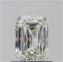 Natural Diamond 0.90 Carats, Radiant with  Cut, J Color, VVS2 Clarity and Certified by GIA
