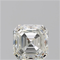 Natural Diamond 1.51 Carats, Asscher with  Cut, K Color, VVS2 Clarity and Certified by GIA