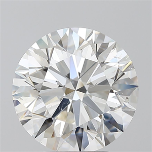 Picture of Natural Diamond 4.02 Carats, Round with Excellent Cut, G Color, SI2 Clarity and Certified by GIA