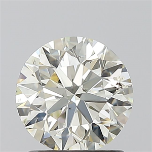 Picture of Natural Diamond 1.20 Carats, Round with Excellent Cut, J Color, SI1 Clarity and Certified by IGI