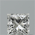 Natural Diamond 0.41 Carats, Princess with  Cut, G Color, IF Clarity and Certified by GIA