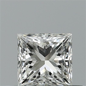 Picture of Natural Diamond 0.41 Carats, Princess with  Cut, G Color, IF Clarity and Certified by GIA