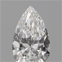 Natural Diamond 0.18 Carats, Pear with  Cut, E Color, SI2 Clarity and Certified by GIA
