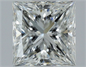Natural Diamond 1.50 Carats, Princess with  Cut, H Color, VS1 Clarity and Certified by GIA