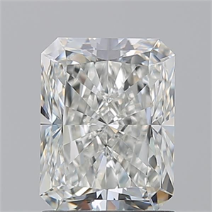 Picture of Natural Diamond 1.70 Carats, Radiant with  Cut, H Color, VVS2 Clarity and Certified by GIA