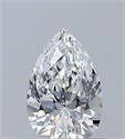 Diamante Natural 0.44 quilates, De pera , Color E, claridad IF y certificado GIA