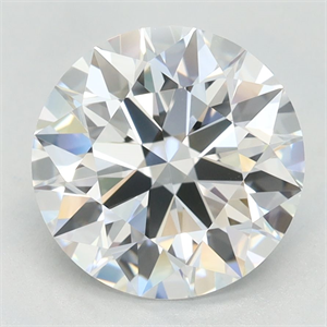 Picture of Lab Grown Diamond 2.62 Carats, Round with Excellent Cut, D Color, VVS1 Clarity and Certified by GIA