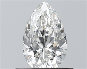 Picture of Natural Diamond 0.40 Carats, Pear with  Cut, H Color, VS1 Clarity and Certified by GIA