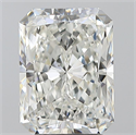 Natural Diamond 3.51 Carats, Radiant with  Cut, I Color, SI1 Clarity and Certified by GIA