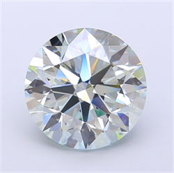 Picture of Lab Grown Diamond 5.00 Carats, Round with Excellent Cut, Fancy Light Green Color, VS1 Clarity and Certified by IGI