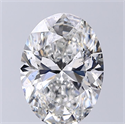 Natural Diamond 3.50 Carats, Oval with  Cut, G Color, SI2 Clarity and Certified by GIA