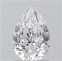 Natural Diamond 1.00 Carats, Pear with  Cut, D Color, VS2 Clarity and Certified by GIA