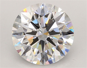 Picture of Lab Grown Diamond 5.54 Carats, Round with Ideal Cut, E Color, VVS2 Clarity and Certified by IGI