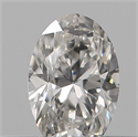 Natural Diamond 0.18 Carats, Oval with  Cut, G Color, VVS2 Clarity and Certified by IGI