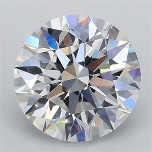 Picture of Lab Grown Diamond 1.10 Carats, Round with Ideal Cut, D Color, VS1 Clarity and Certified by IGI