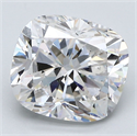 Diamante Natural 4.02 quilates, Del cojín , Color F, claridad VS2 y certificado GIA