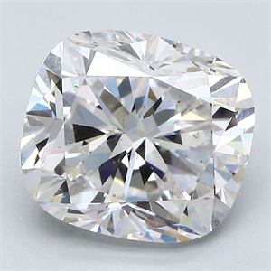 Foto Diamante Natural 4.02 quilates, Del cojín , Color F, claridad VS2 y certificado GIA de