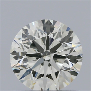 Picture of Natural Diamond 0.81 Carats, Round with Excellent Cut, J Color, SI1 Clarity and Certified by IGI