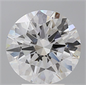 Lab Grown Diamond 4.05 Carats, Round with Ideal Cut, E Color, VVS2 Clarity and Certified by IGI