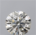 Natural Diamond 0.40 Carats, Round with Excellent Cut, I Color, IF Clarity and Certified by IGI