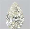 Natural Diamond 3.01 Carats, Pear with  Cut, J Color, SI1 Clarity and Certified by IGI