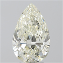 Natural Diamond 3.01 Carats, Pear with  Cut, J Color, SI1 Clarity and Certified by IGI