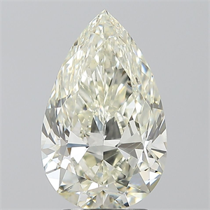 Picture of Natural Diamond 3.01 Carats, Pear with  Cut, J Color, SI1 Clarity and Certified by IGI