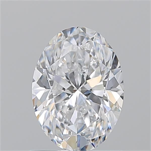 Picture of Natural Diamond 1.01 Carats, Oval with  Cut, D Color, VS2 Clarity and Certified by GIA