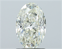 Diamante Natural 1.40 quilates, Ovalado , Color K, claridad SI1 y certificado GIA