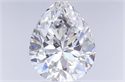 Natural Diamond 0.36 Carats, Pear with  Cut, E Color, VVS2 Clarity and Certified by GIA