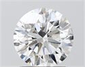 Lab Grown Diamond 1.54 Carats, Round with Ideal Cut, E Color, VVS2 Clarity and Certified by IGI