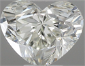 Natural Diamond 0.40 Carats, Heart with  Cut, I Color, VS1 Clarity and Certified by IGI