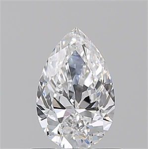 Picture of Natural Diamond 0.70 Carats, Pear with  Cut, D Color, VVS2 Clarity and Certified by GIA
