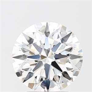 Picture of Lab Grown Diamond 3.11 Carats, Round with Ideal Cut, F Color, VVS2 Clarity and Certified by IGI