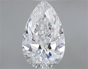 Picture of Natural Diamond 0.45 Carats, Pear with  Cut, D Color, VVS1 Clarity and Certified by GIA